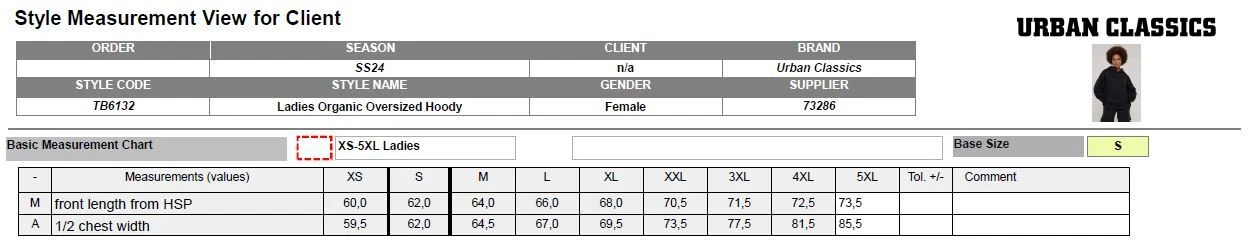 SACAI Felpa con cappuccio Urban Classics donna organic oversize con cappuccio felpa con cappuccio donna nuova