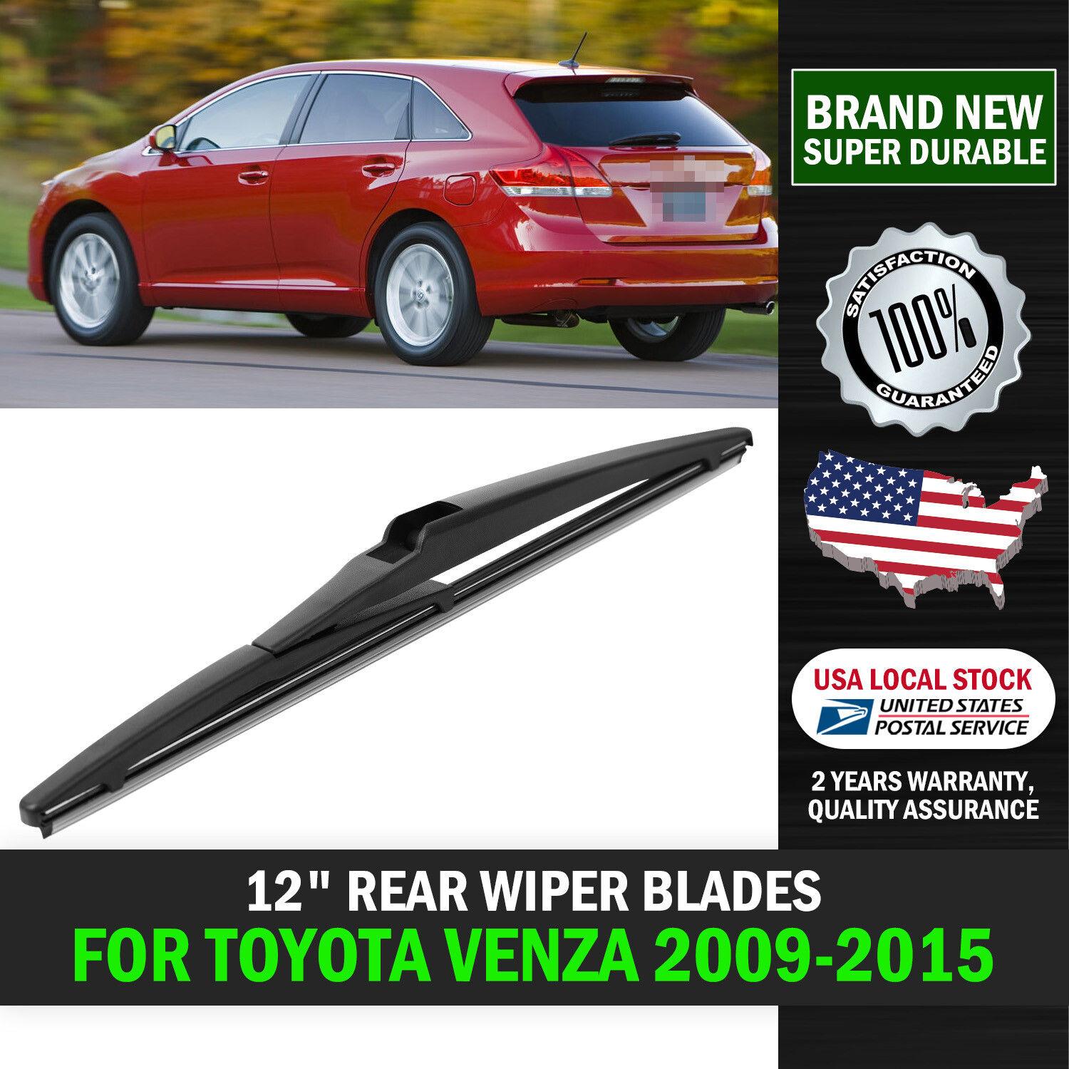 Buy Potauto Rear Wiper Blade With Arm Compatible For TOYOTA INNOVA CRYSTA | Natural Rubber, Durable And Noise-Free|Part-R424 Online At Best Prices In India - Foto 7