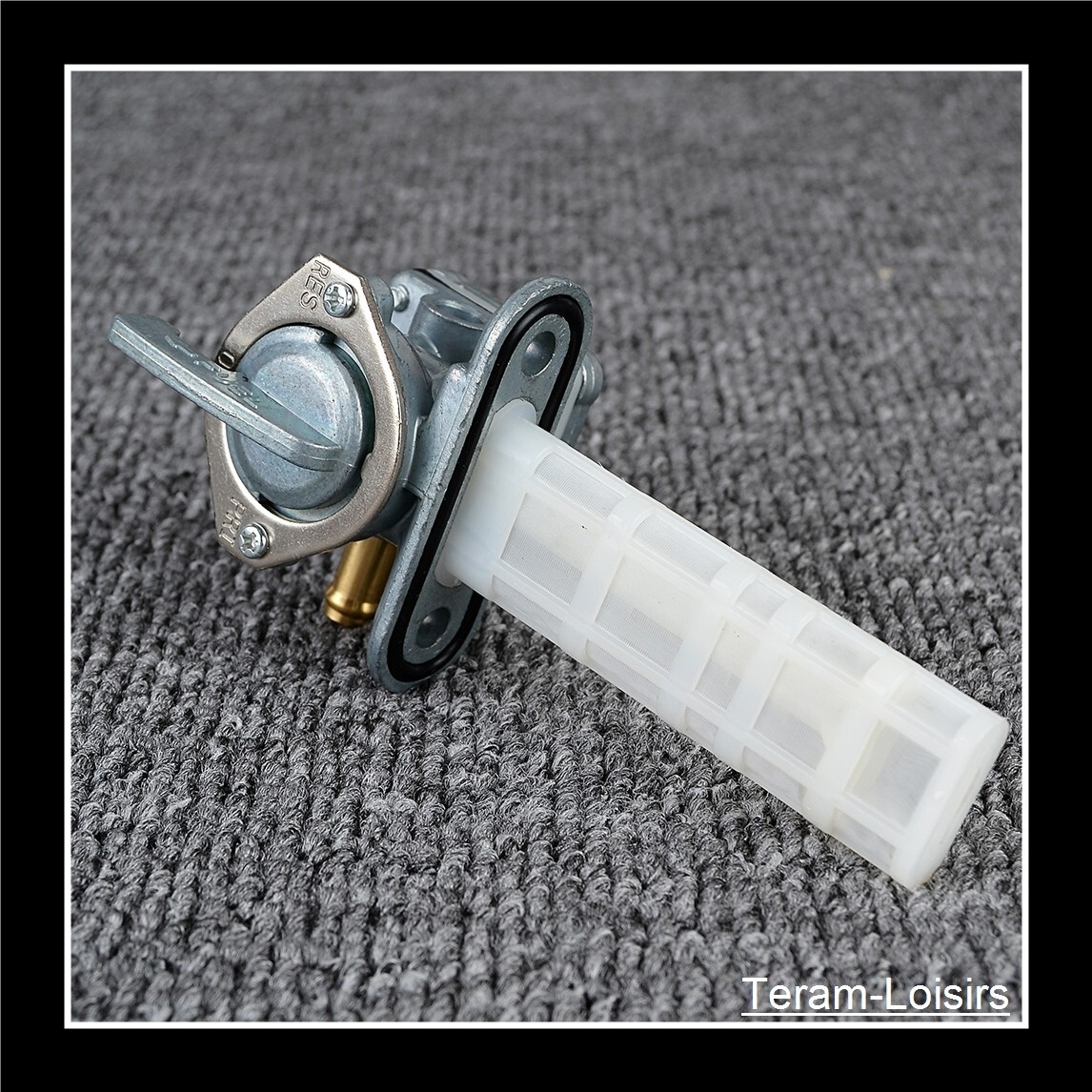 Robinet d'essence pour Kawasaki Concours ZG 1000 2000-2006 en aluminium argenté