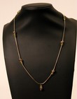 STUNNING STERLING SILVER BEADED CRYSTAL PENDANT FASHIONISTA NECKLACE BEAUTIFUL !