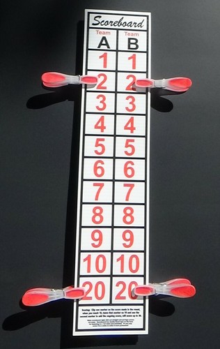 Cornhole  Scoreboard,  Fast FREE SHIP, .Thousands Sold, CAN SCORE UP TO 30 - Picture 2 of 5