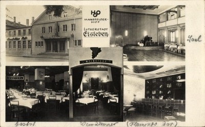 Postcard Lutherstadt Eisleben, Mansfelder Hof, Lutherstadt,... - 4776121