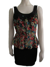 wow couture sleeveledd bodycon layered dress S