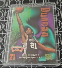 TIM DUNCAN SAN ANGONIO SPURS 1997-98 FLEER SKYBOX Z-FORCE ROOKIE RC CARD 111. rookie card picture