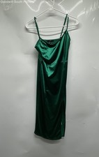 Forever 21 Womens Green Sleeveless Side Slit Pullover Sheath Dress Size S