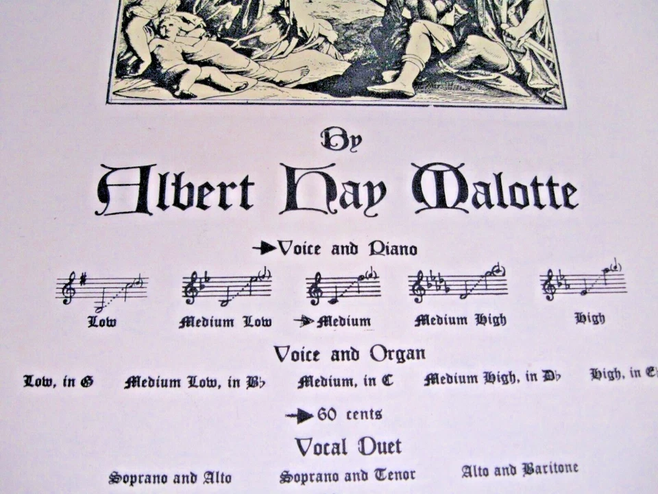 Sheet Music The Lords Prayer Albert Hay Malotte Voice & Piano Medium - Image 2 of 4