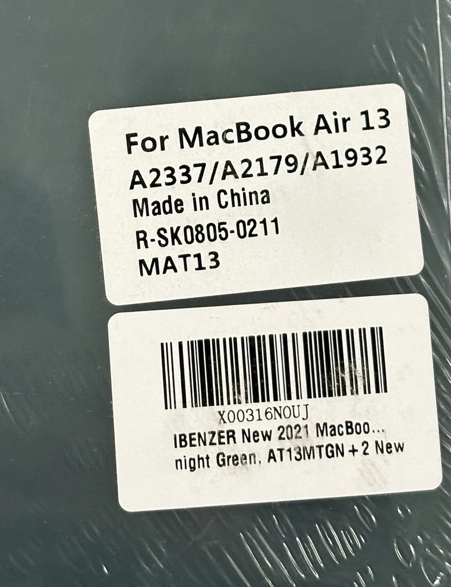 (Pack 2 ) IBENZER Case MacBook Air 13 A2337 A2179 A1932 -Midnight Green NEW photo 3