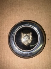 Jaguar Chrome Black Silver Wire Wheel Center Cap1