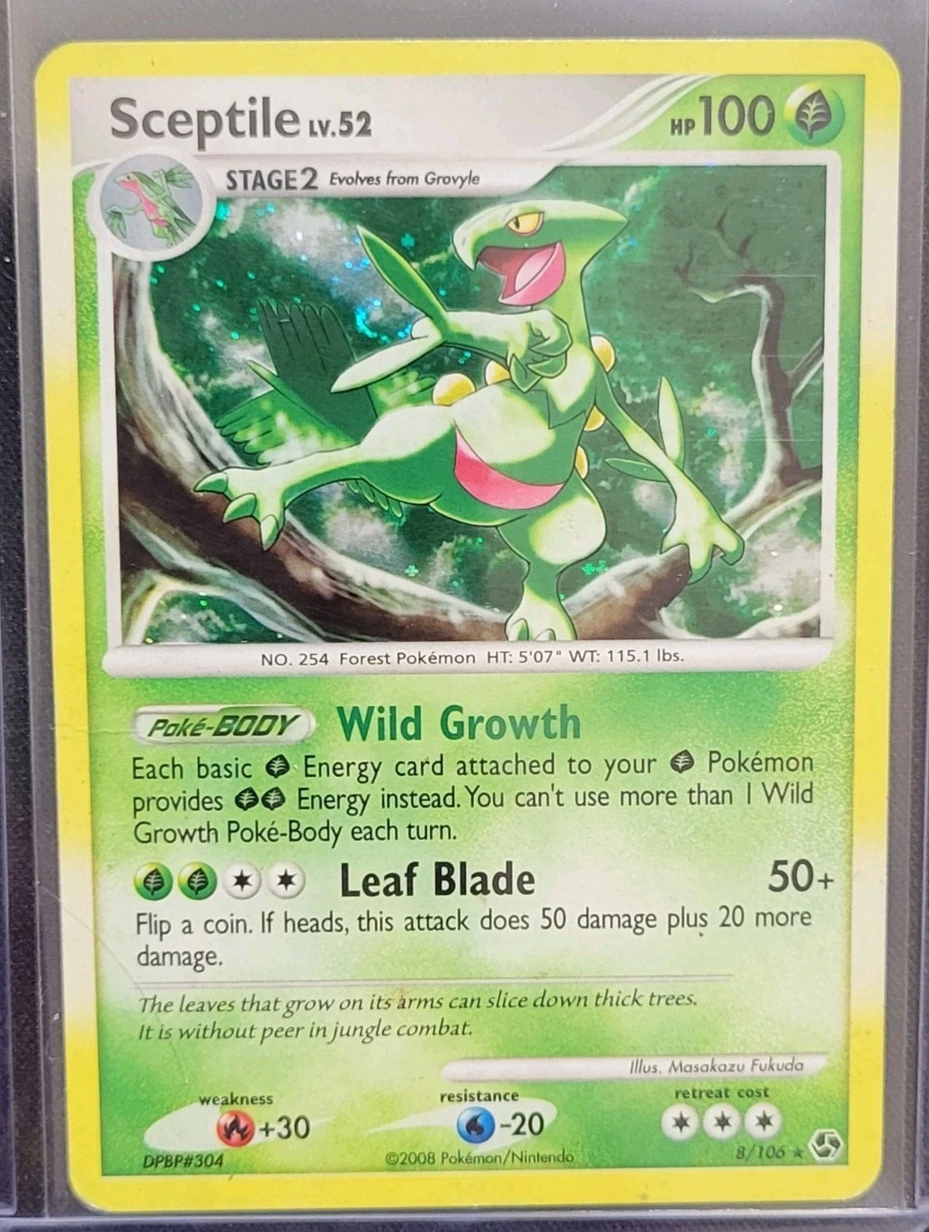 Sceptile 8/106 Great Encounters Holo Rare Pokemon Card pokemon TCG 