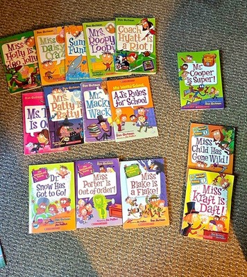 LOT OF 15 MY WEIRD weirder weirer-est SCHOOL CHAPTER BOOKS by DAN GUTMAN