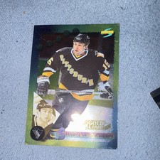 Score 1994-95 Shawn McEachern #108 Pittsburgh Penguins Gold Line NHL Hockey Card