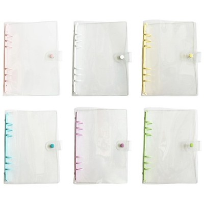 Multipurpose Clear PVC Flexible Rings Binder Cover for Diaries Planners and Note