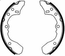 Bremsbackensatz ABE C03027ABE MAZDA 323 II Hatchback (BD) 1.3 1980-1985