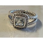 💍 David Yurman Albion Ring 🌿 Prasiolite + Diamonds ✨ Size 8.25 - Retails $795 — photo 1