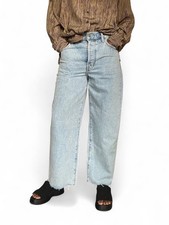 Pistola Tate Cropped High Rise Bowed Wide Leg...