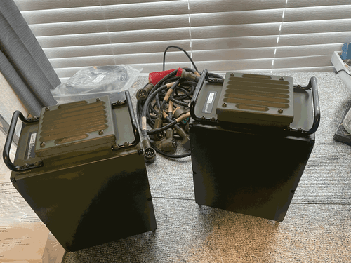 DUAL Harris RF-5051-PS001 Power Supply w AC Power kits & multiple radio cables - Zdjęcie 7 z 17