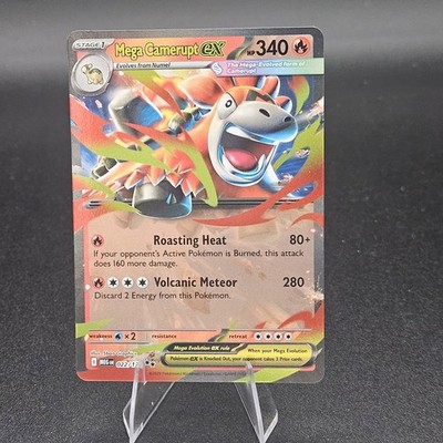 Pokemon Mega Camerupt ex 022/132 Holo Ultra Rare Full Art Near Mint