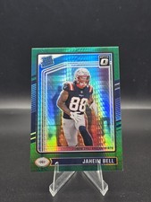 2024 Panini Donruss Optic - Rated Rookie Jaheim Bell #238 Green Hyper Prizm (RC)