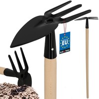 Kotarbau® Hacke Aus Stahl Gartenhacke Mit Holzstiel 103 Cm Schwarz Handhacke