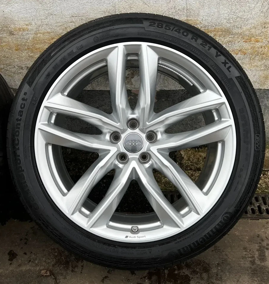 Original Audi Q7 SQ7 4M 21 Zoll S Line Sommerräder 4M0601025AJ DOT18 5,4-7mm RDK - Bild 2 von 4