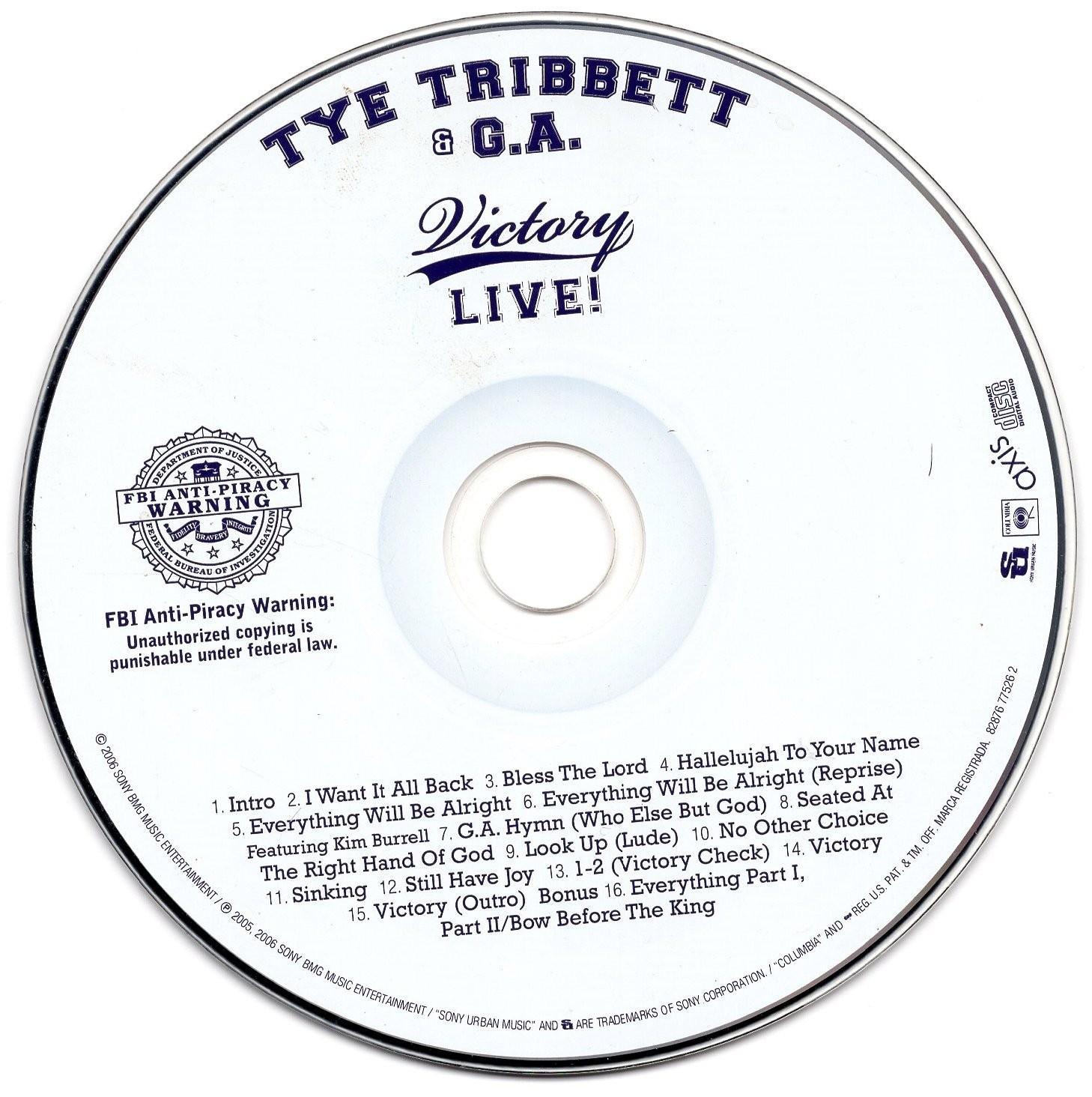 Tye Tribbett Victory (CD) (ИМПОРТ ИЗ Великобритании)