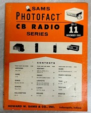 Vintage Sams Photofact CB Radio Series CB-11 November 1966 Manual Book Magazine