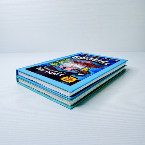 2x Captain Underpants Collector's Edition First + Second Hardcover Book Lot CD - Foto 4 di 10