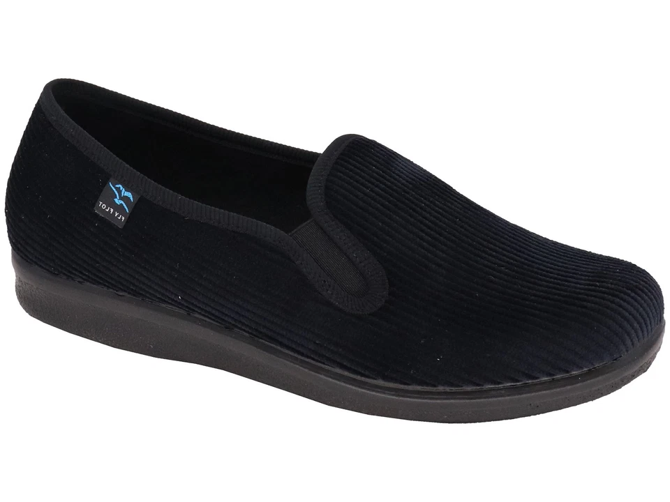 Fly Flot Herren Hausschuhe geschlossen Cord Slipper