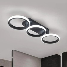 30W Modern LED Ceiling Light Fixture - 3 Color Modes, Energy Saving, Flush Mount