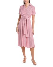 Tahari Asl Short Sleeve Midi Dress Women's