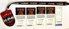 Collector Items Def Leppard 4 Hologram Tickets 1 Regular Ticket & VIP Badge