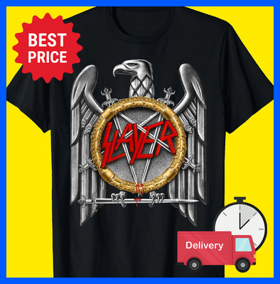 Slayer Legend Heavy Metal Silver Eagle T-Shirt Gift for Fans