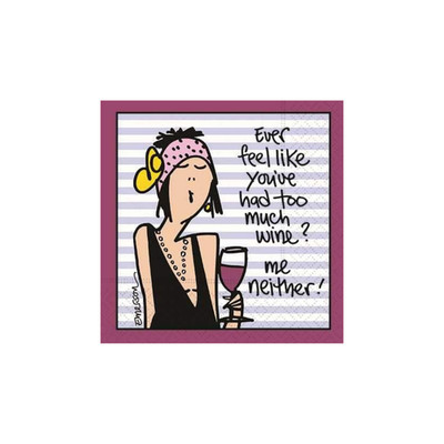 Design Design Too Much Wine Cocktail Napkins