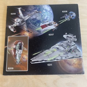 Lego Star Wars 6210 Jabba&rsquo;s Sail Barge Instruction Manual Book ONLY