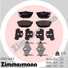 ZIMMERMANN Bremsbelagsatz Scheibenbremse 21553.140.1 für HYUNDAI KIA LANTRA LD 3
