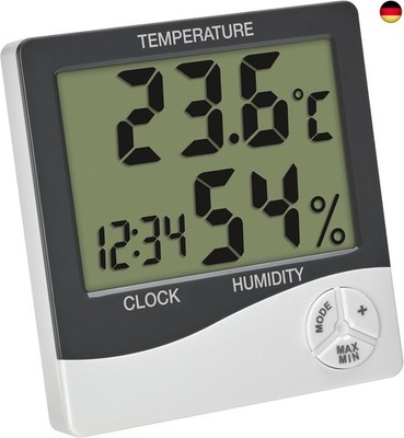 TFA Dostmann Digitales Mini Thermo-Hygrometer Innen, 30.5058.02,