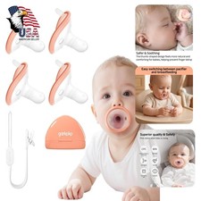 garkoko 4-Pack Baby Pacifier Set Clip Case BPA-Free