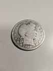 1907  Barber Half Dollar Very Good  90% Silver 50c Coin