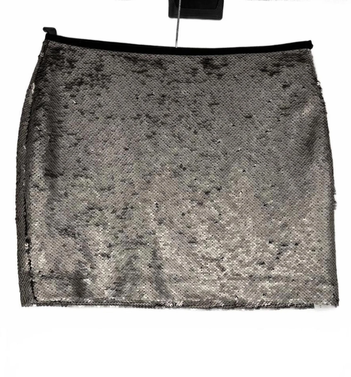 Jupe Zara Midi à Plissé Accordéon - Couleur Dark Silver (Argenté Foncé) - Taille S (8) - Occasion TB état