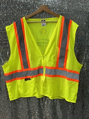 Radians Hi-Vis Vest Men 3-XL Type R Class 2 ANSI ISEA Radwear Reflective Safety