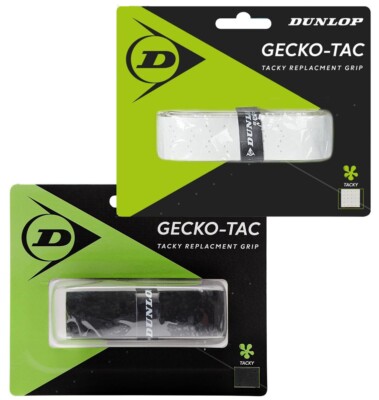 2 Dunlop Griffband Gecko Tac für Tennisschläger, Squash und Badminton Rackets