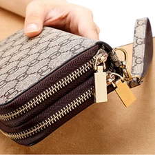 Fashion Women Wallet Large Capacity Clutch Purse Card Phone Holder Zip Handbag