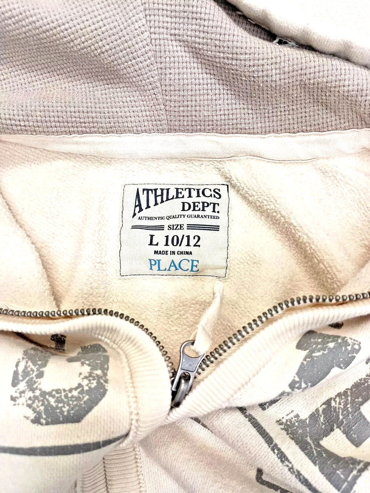 OFF WHITE Felpa con cappuccio All Pro Eagles Athletics' Department Large (10 12) Full Zip Off White