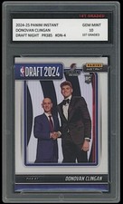 Donovan Clingan 2024-25 Panini Instant Draft Night 1st Graded 10 Rookie Card #4