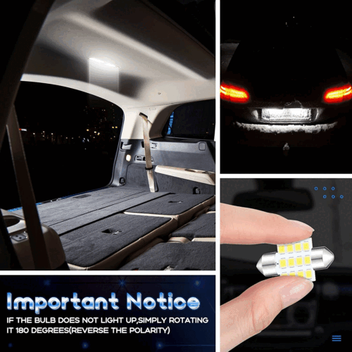 Kit de 20 bombillas LED interiores domo matrícula luces para Honda Toyota - Imagen 10 de 12