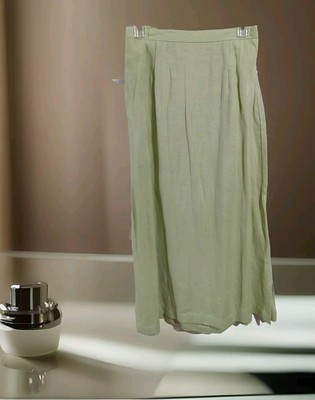 CAROL ANDERSON Women's Long Pistacio/Linen Dress Skirt Size Medium NEW With TAGS