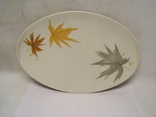  Ben Seibel Iroquois Harvest Time 15" Curved Oblong Platter VGUC Mid Century