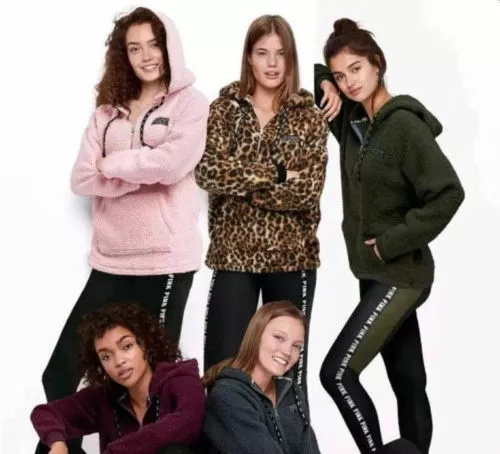 Pink sherpa jacket black best sale friday