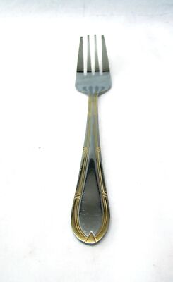 Unknown Gold Accent Bestecke Solingen Deutschland Edelstahl Dinner Gabel (S)