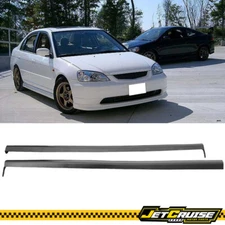 Fits 01-05 Honda Civic 2/4 Door RS Style Side Skirt Extension Rocker Panel - PP